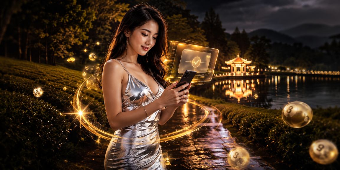 Papan loteri digital dengan nombor cabutan untuk pengguna Malaysia